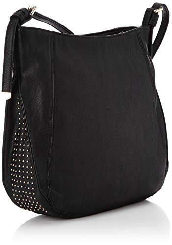 Sisley Osaka, Bolso Bandolera para Mujer, Negro, Talla única