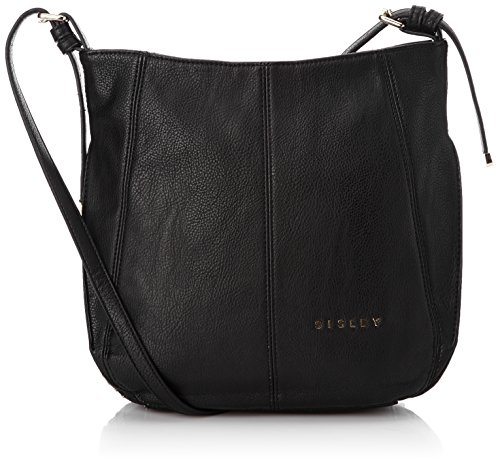 Sisley Osaka, Bolso Bandolera para Mujer, Negro, Talla única