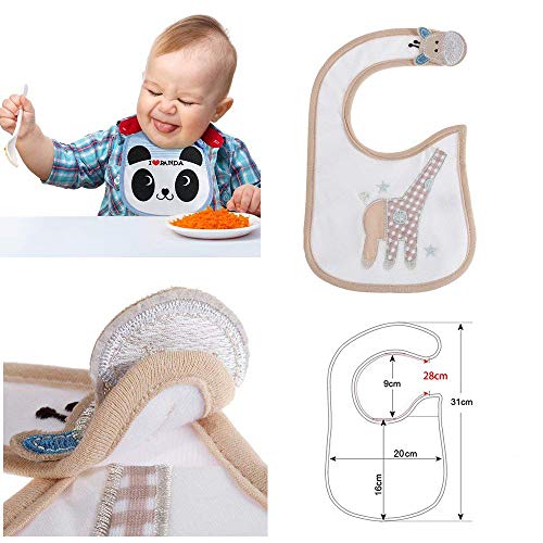 SLOSH 12 Baberos Impermeables Bebe Recien Nacido Niño Niñas Unisex