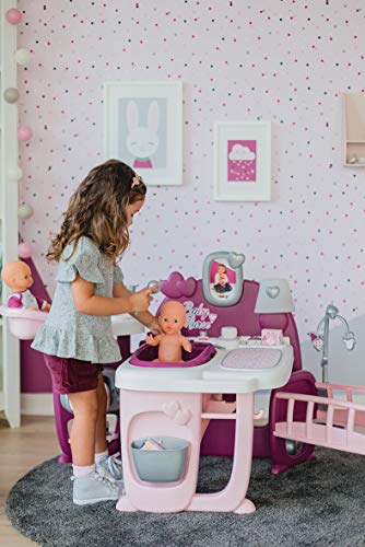Smoby 220349 La Casa de Los Bebés Baby Nurse para Muñecos Bebé, multicolor, única , color/modelo surtido