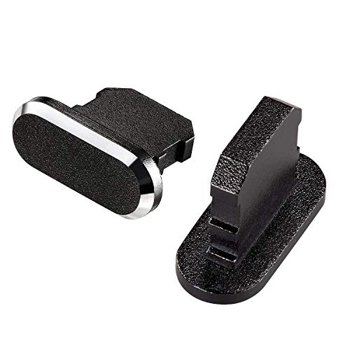 Tapón Anti-Polvo de Metal Compatible con iPhone 5/6/ 7/8/ X/XS Kit de Cepillo de Limpieza de Puerto de Móvil, Conjunto de Cepillos de Limpiar Altavoz y de Limpiar Receptor de Móvil (16 Piezas)