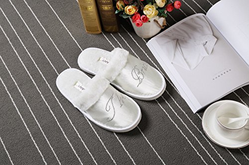Transparente Varsany Zapatillas Cerca SPA La Novia Boda Fiesta Piedras estrás Diamantes Cristales Zapatillas Hotel