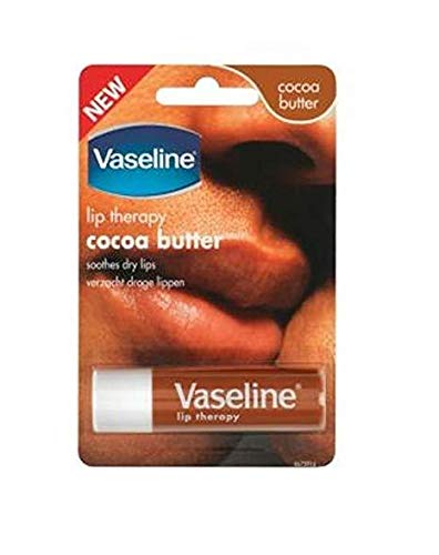 Vaseline Lip Therapy Stick with Petroleum Jelly (Original, Aloe Vera, Rosy Lips, Cocoa Butter)- 4pk