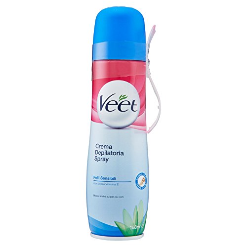 Veet Crema Depilatoria spray para Piel Delicada - 150 ml