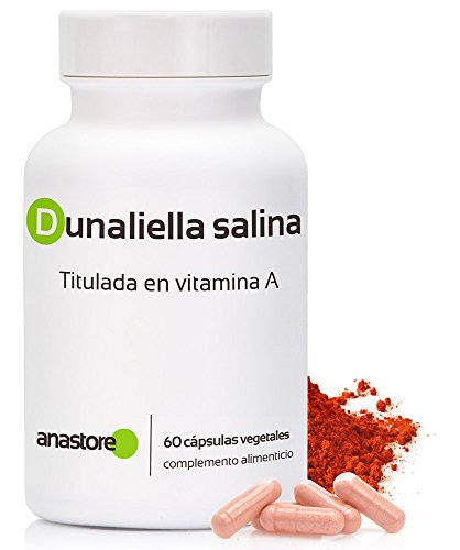 VITAMINA A * Retinol * 100% natural * Apta para VEGANOS * Procedente de la alga Dunaliella Salina * 16mg titulada al 30% en beta-caroteno * Calidad controlada por certificado de análisis
