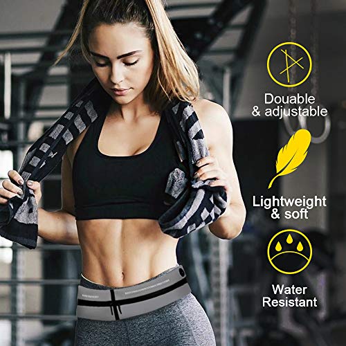 Wesho - Bauchtasche Running Riñonera Mujer Cinturón de Correr Resistente Agua