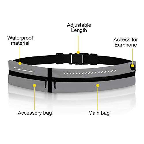 Wesho - Bauchtasche Running Riñonera Mujer Cinturón de Correr Resistente Agua