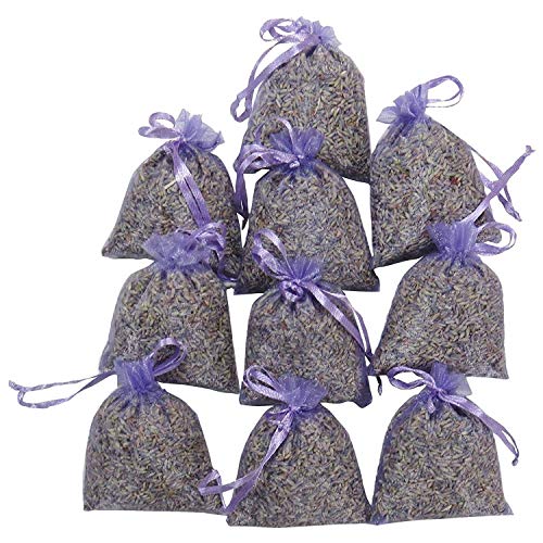 WOVELOT Envases de Lavanda 15 Paquetes | Desodorante Natural, Bolsita de Flores Secas, La Bolsita de Fragancia de Lavanda Más Alta Fragancia