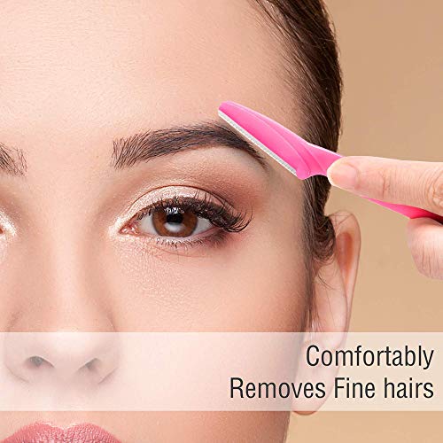 YGSAT 24 Piezas Maquinillas de Afeitar Cejas Cuchilla de Ceja Afeitadora Depilación Facial Cejas Recortadora Adecuado Remover Pelo Facial de Mujeres y Hombres