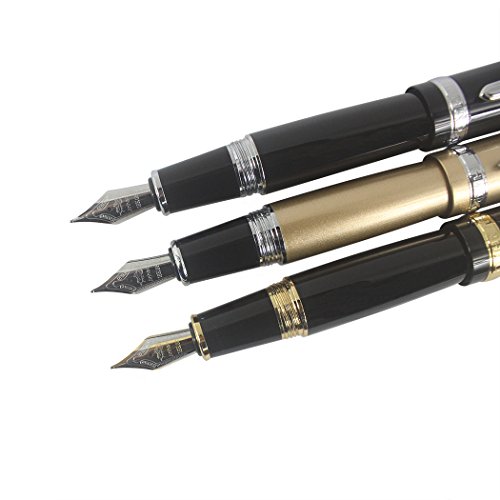 Zoohot Jinhao 159 - Pluma estilográfica (3 unidades, 3 colores)