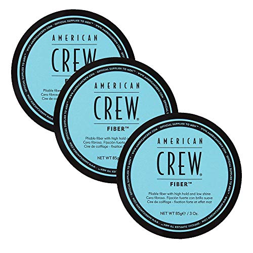 3 ceras de fibra American Crew, acabado mate, sujeción fuerte y tamaño grande (85 g)