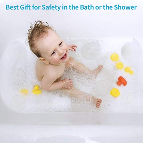36 PCS Pegatinas Antideslizantes para Bañera, Tiras de Seguridad Adhesivos Antideslizantes, Transparentes Puntos Adhensive con Raspador Antideslizante Pegatina Bañera Ducha Baño Escaleras Impermeable