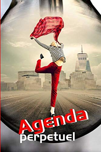 Agenda perpétuel: Agenda perpétuel de 220 pages | 2 jours par page | Couverture souple originale Couleur | Intérieur noir & blanc