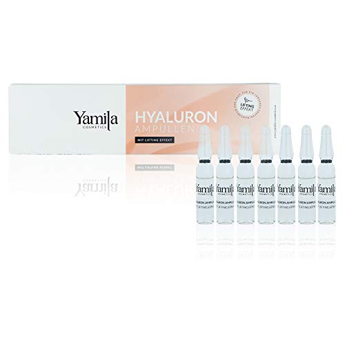 Ampollas de Ácido hialurónico con efecto lifting, 14 unidades de 2 ml de Yamila Cosmetics