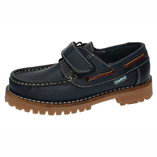 ANGELITOS 804 Zapatos NAÚTICOS NIÑO Zapatos MOCASÍN Azul Marino 32