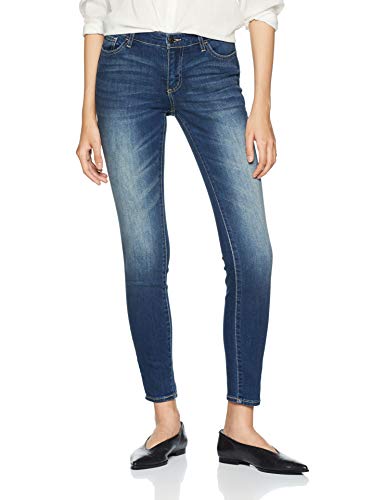 Armani Exchange 9,5 Ounces Stretch Mid Wash Vaqueros Skinny, Azul (Indigo Denim 1500), 40/L30 (Talla del Fabricante: 26) para Mujer