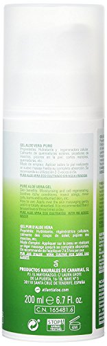 Atlantia Aloe Vera, Gel de Aloe Vera orgánico puro, sin aditivos ni conservantes, 200ml