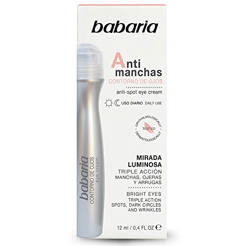 Babaria Contornos De Ojos Antimanchas Día y Noche Triple Acción Antimanchas Ojeras y Arrugas 12 ml