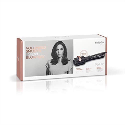 BaByliss - Big Hair - Cepillo de estilista de aire caliente con cilindro giratorio de 50 mm