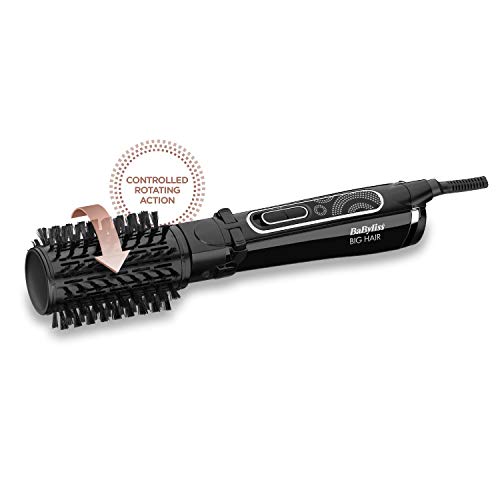 BaByliss - Big Hair - Cepillo de estilista de aire caliente con cilindro giratorio de 50 mm