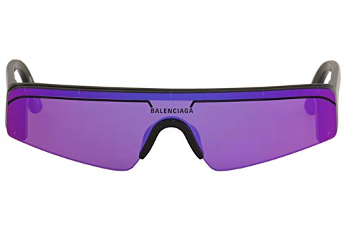 Balenciaga Gafas de sol BB0003S 003 negro púrpura tamaño de 99 mm gafas de sol unisex