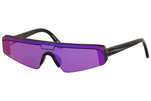 Balenciaga Gafas de sol BB0003S 003 negro púrpura tamaño de 99 mm gafas de sol unisex