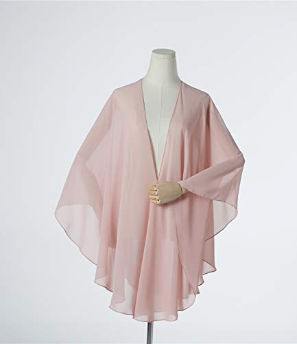 BEAUTELICATE - Chal largo de gasa, 25 colores Naranja Peach Puff talla única
