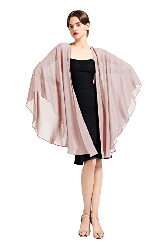 BEAUTELICATE - Chal largo de gasa, 25 colores Naranja Peach Puff talla única