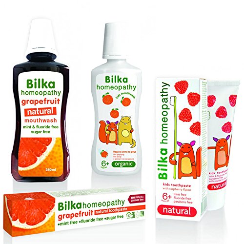 Bilka Pasta de Dientes Natural Para Niños Sabor Fresa Sin Flúor 6 años Homeopatía 50 ml Pack de 1