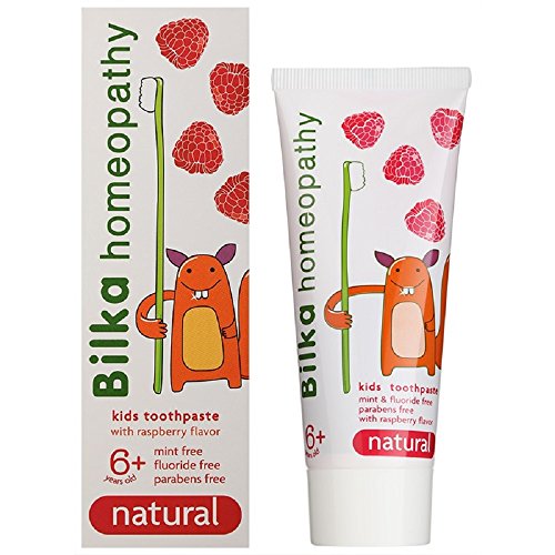 Bilka Pasta de Dientes Natural Para Niños Sabor Fresa Sin Flúor 6 años Homeopatía 50 ml Pack de 1