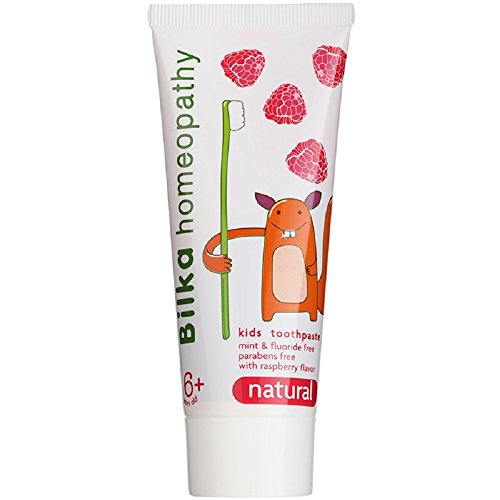 Bilka Pasta de Dientes Natural Para Niños Sabor Fresa Sin Flúor 6 años Homeopatía 50 ml Pack de 1