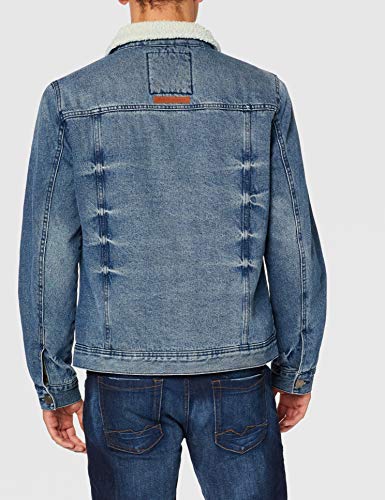 BLEND 20708668 Chaqueta Vaquera, Azul (Denim Middle Blue 76201), M para Hombre