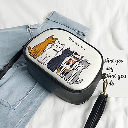 Bolso Bandolera Mujer Pequeños de Piel Bolsos de Hombro Niña por ESAILQ Q