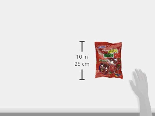 Bon Bon Bum Bubble Gum Bolsa Fresa - Paquete de 24 Unidades