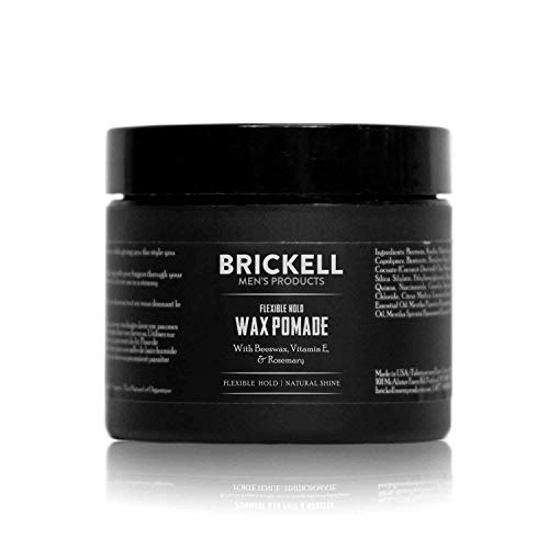 Brickell Men’s Products – Pomada para el Pelo Fijación Flexible para Hombres – Natural y Orgánica – 59 ml