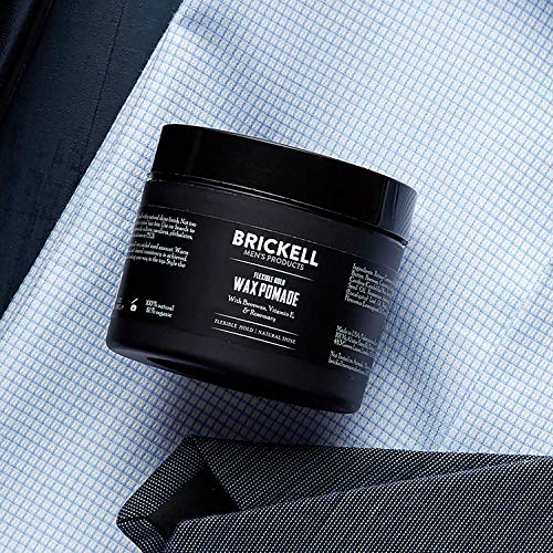 Brickell Men’s Products – Pomada para el Pelo Fijación Flexible para Hombres – Natural y Orgánica – 59 ml