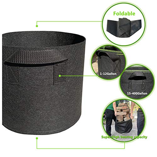 Chiatai Bolsas de Cultivo de Plantas, Maceta de Tela para Bolsas de contenedores de jardinería de Patatas para plantación de hortalizas de vivero