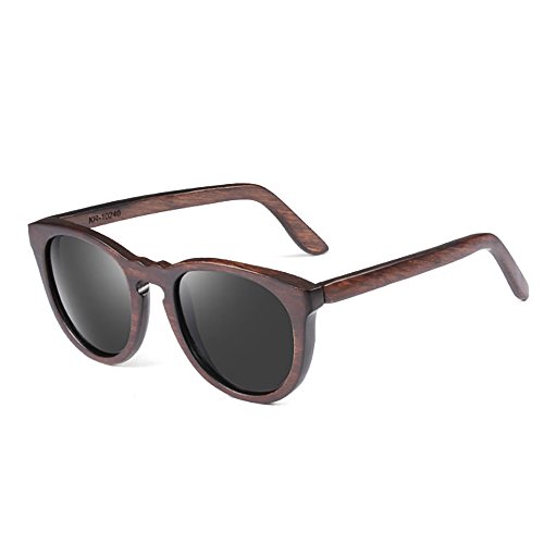 Cielo moderno Gafas UV400 protección de Marco de ébano Gafas de Sol