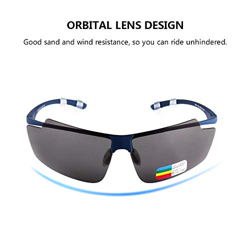 COCKE Gafas De Ciclismo Polarizadas, Gafas De Sol para Hombres Y Mujeres, Lentes De Protección UV, Gafas De Bicicleta, con Correas para Montar, Conducir, Pescar, Golf, Deportes, Gafas De Sol,A