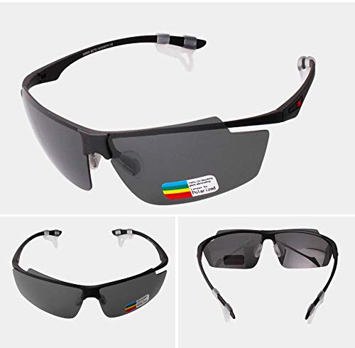 COCKE Gafas De Ciclismo Polarizadas, Gafas De Sol para Hombres Y Mujeres, Lentes De Protección UV, Gafas De Bicicleta, con Correas para Montar, Conducir, Pescar, Golf, Deportes, Gafas De Sol,A