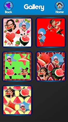 Collage de la foto de la sandía