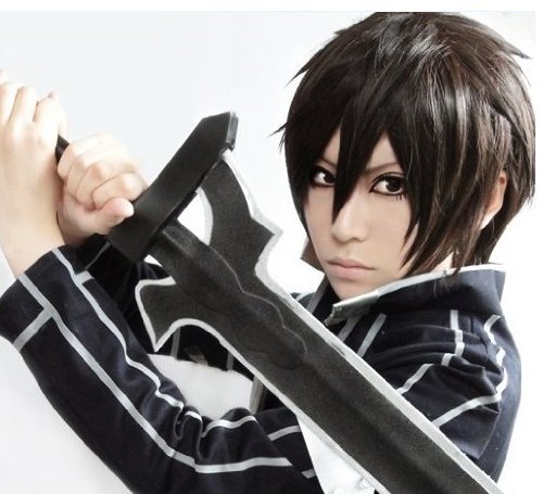 CoolChange Peluca de Kirito de la Serie Sword Art Online