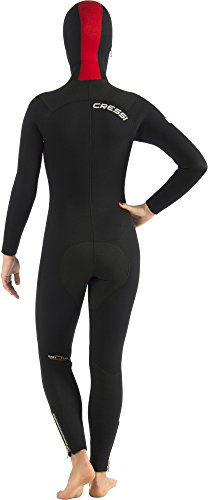 Cressi Diver Traje de Buceo, Mujeres, Negro/Rojo, M (3)