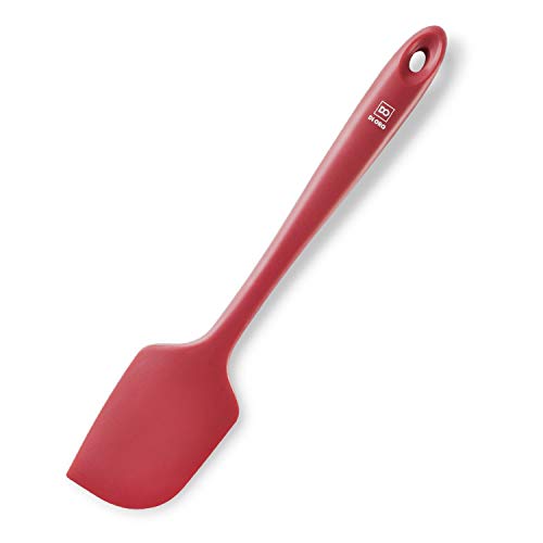 DI Oro® - Espátula Grande en Silicona - Resistente al Calor hasta 315 ºC - Diseño ergonómico y fácil de Limpiar - Lengua de Silicona Antiadherente con tecnología Interna en Acero Inoxidable