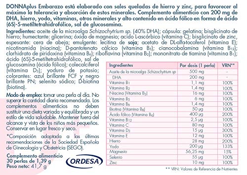 DONNAPLUS Embarazo, 30 unidades 40 g (109526)