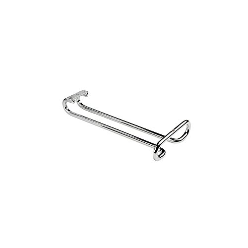 EMUCA Soporte para Copas Colgante, Porta Copas para Mueble, Bar o estantería de Acero Cromado, 28cm