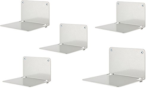 Estantería de metal invisible, ideal para libros, set de 5 unidades, de Creativ(es)