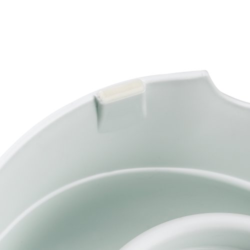 Ferplast Dispensador de Comida o Agua para Perros y Gatos AZIMUT 600, croquetas, Comida Seca o Agua, 0,6 L, Plástico, Depósito Transparente, Base Antideslizante, 12,5 x 19 x h 19,5 cm Blanco
