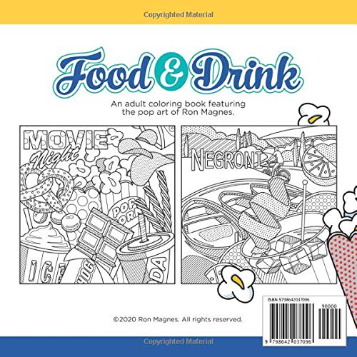 Food & Drink: Adult Coloring Book