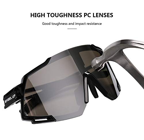Gafas De Ciclismo con Cambio De Color, Gafas De Sol De Montura Completa, Protección UV 400, Montura TR90, Gafas De Esquí para Montar, para Deportes Al Aire Libre, Ciclismo, Correr,E